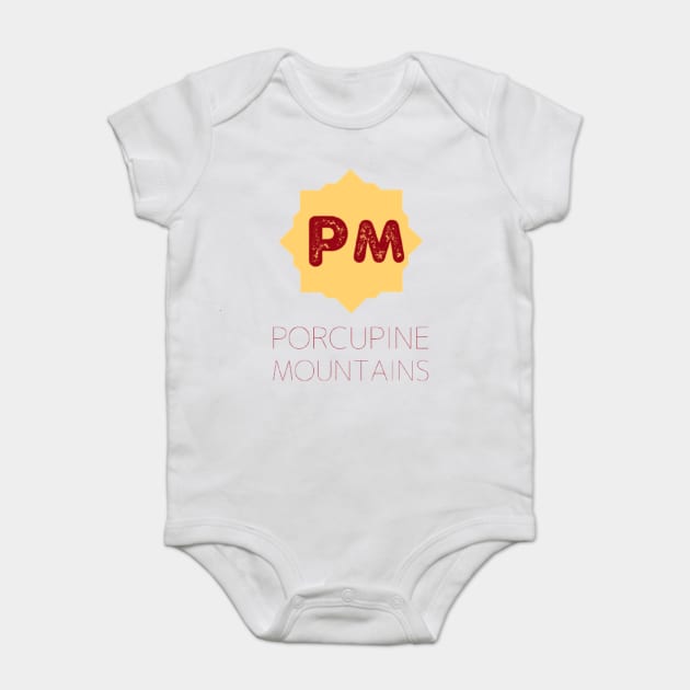Exploring the Majesty of the Porcupine Mountains" Baby Bodysuit by SR8891